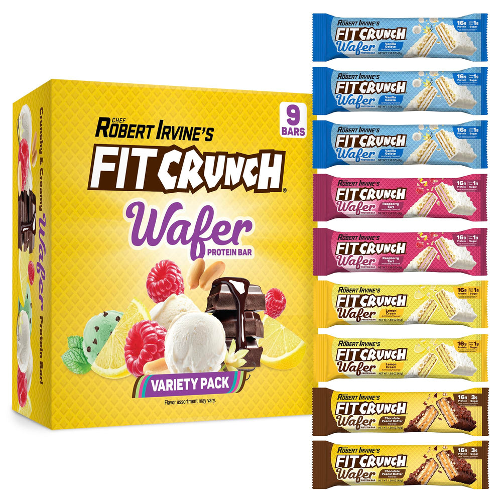 FITCRUNCH Vanilla Protein Wafer – front view