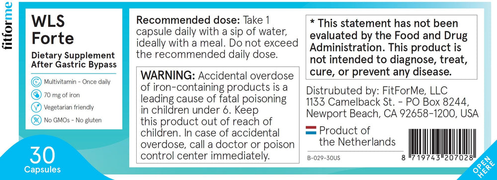 Branding for FitForMe Bariatric Multivitamins with Iron