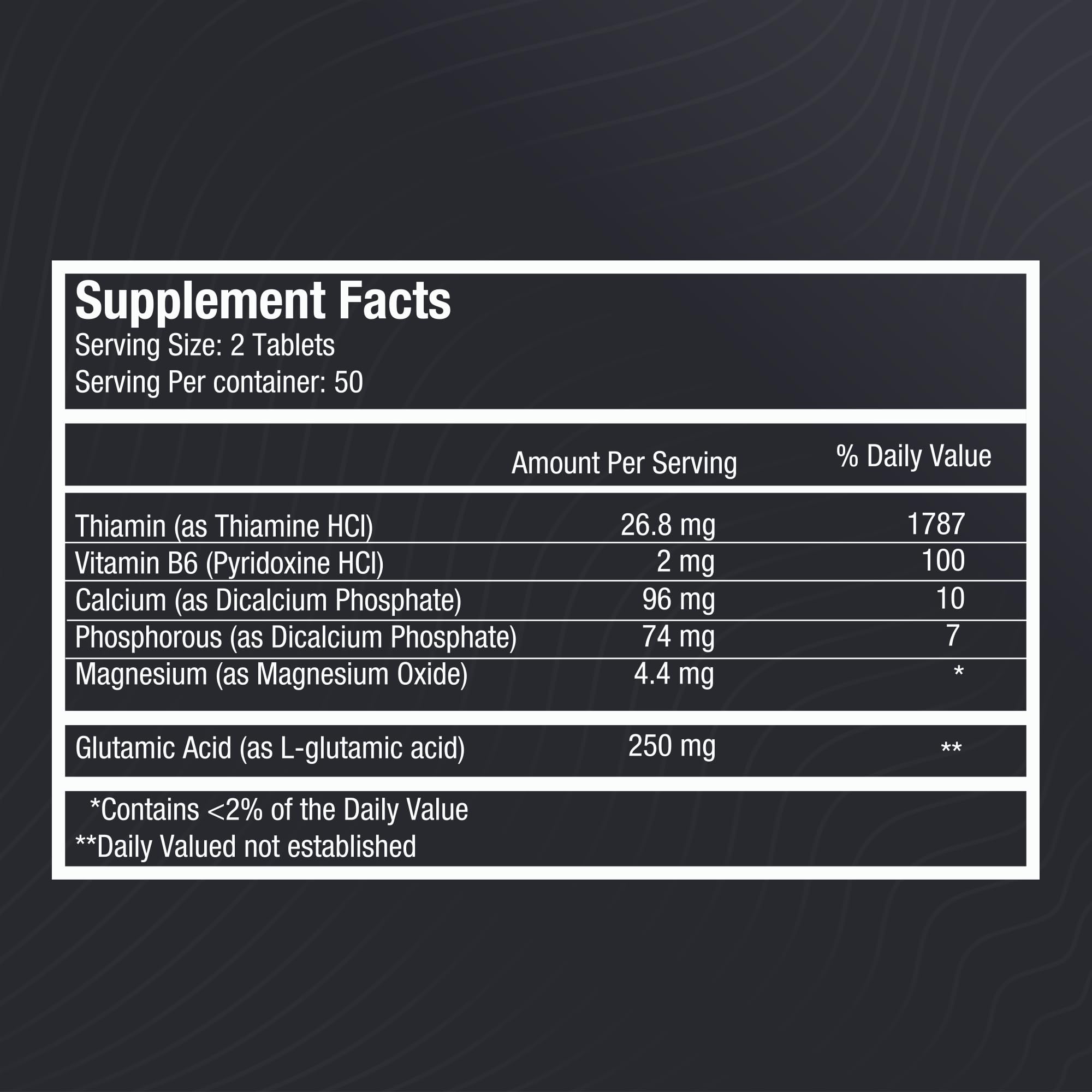Serving suggestion and 90-day supply highlight