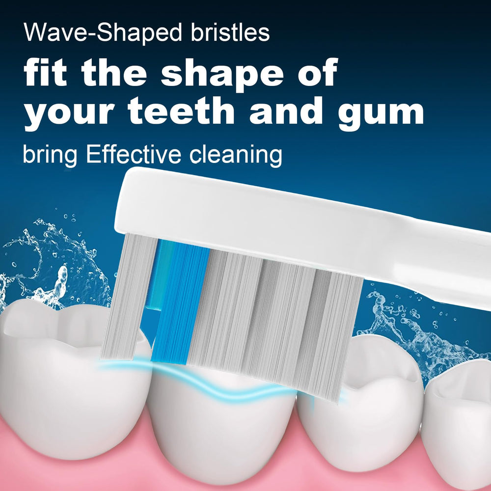 Blue bristles indicate replacement time for FitMount heads