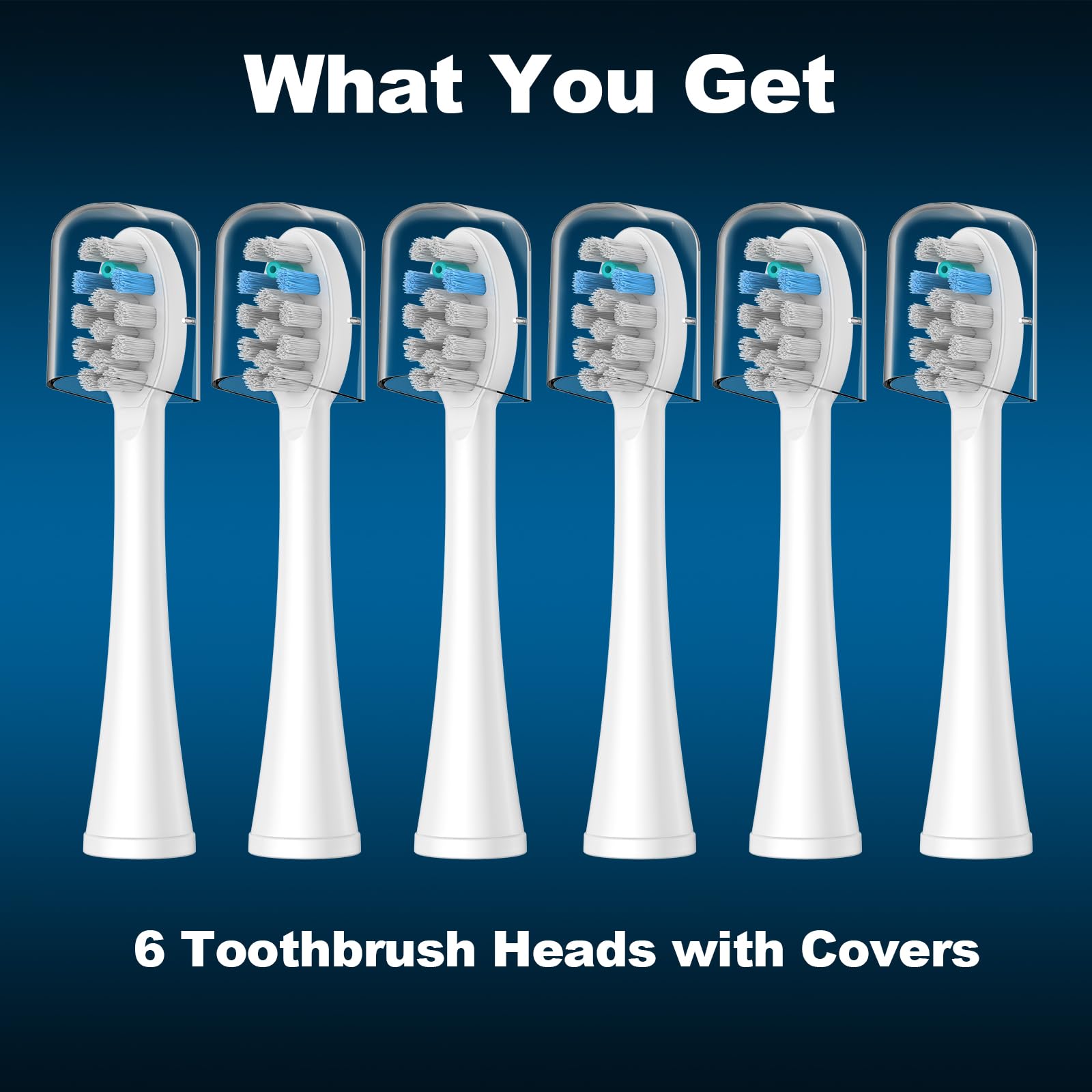 FitMount 6-pack toothbrush heads packaging and storage