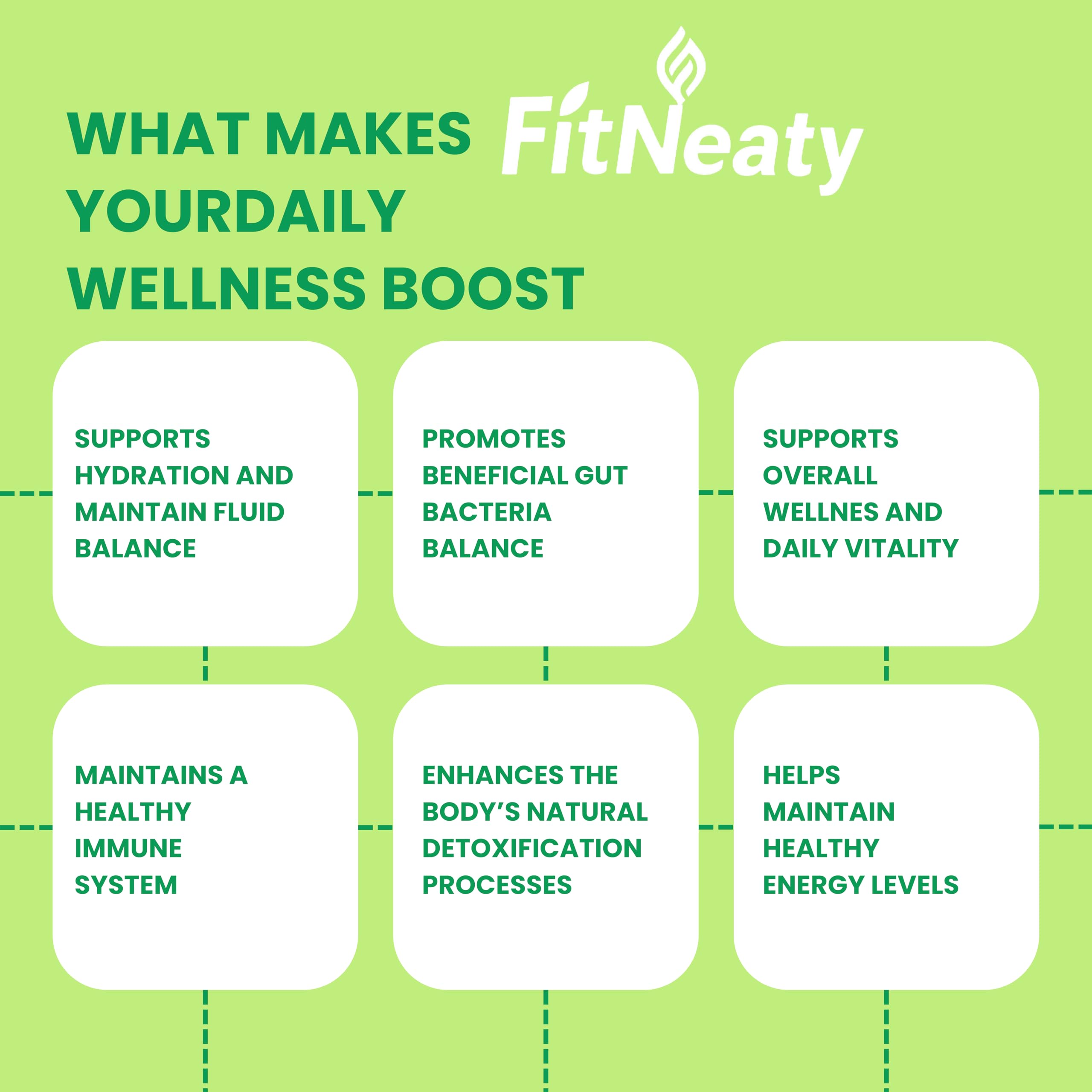 FitNeaty Daily Fiber 240g packaging on a clean countertop