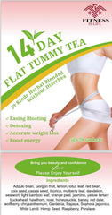 Fitness is Life 14-day tea packaging for a convenient two-week routine.
