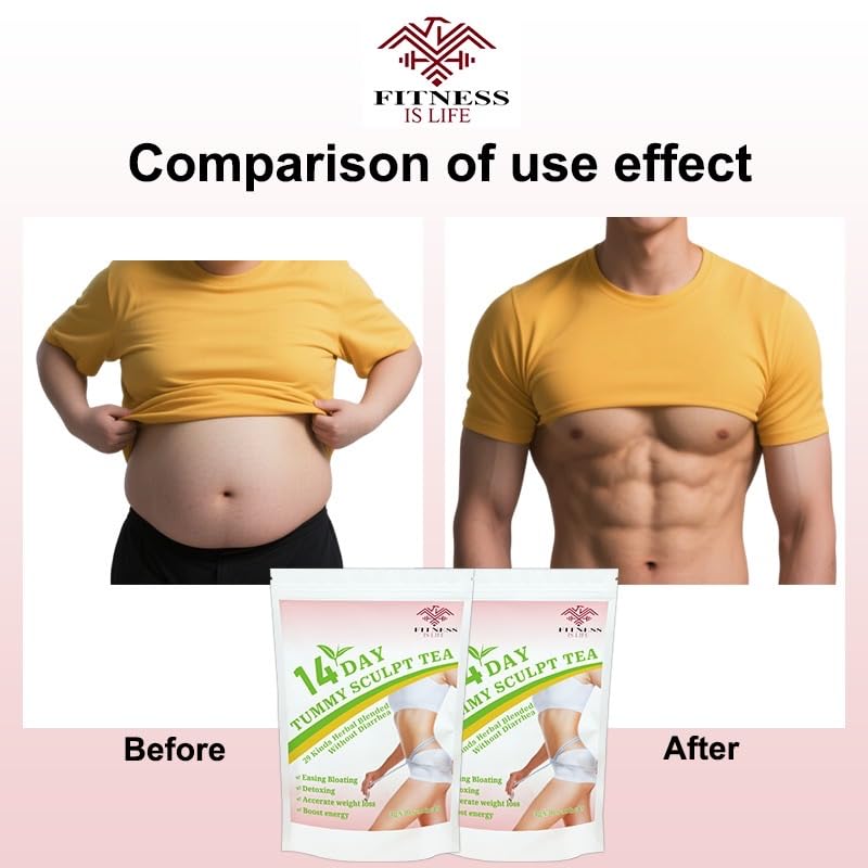 Fitness is Life tea bags individually wrapped for freshness and on-the-go use.