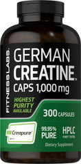 Fitness Labs Creatine Monohydrate bottle 1000mg, 300 capsules