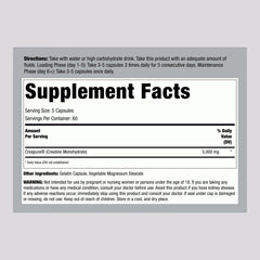 Close-up of Creatine Monohydrate powder in scoop