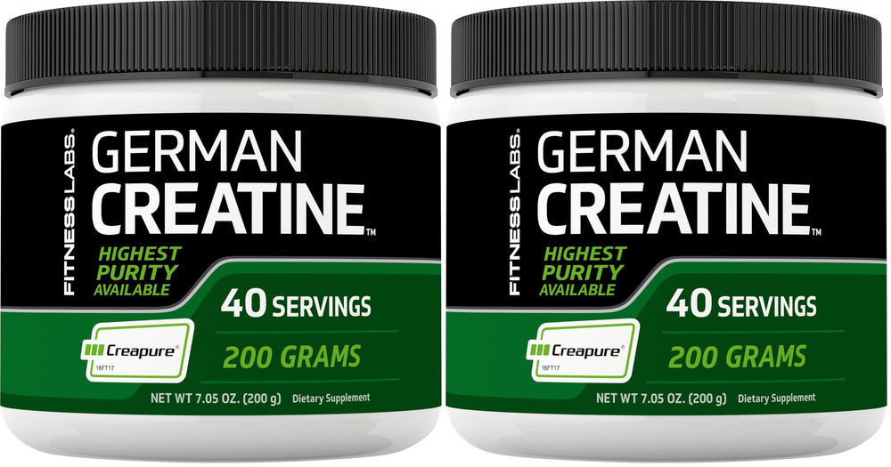Fitness Labs German Creatine Powder bottle – front view (Pack of 2)