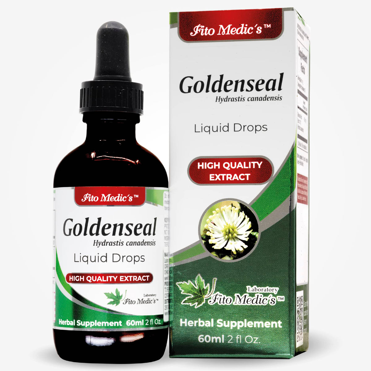 Bottle of Fito Medic's Goldenseal Tincture