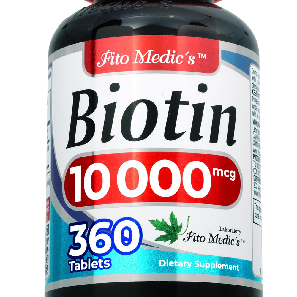 FITO MEDIC'S Lab Biotin 10000mcg bottle front view