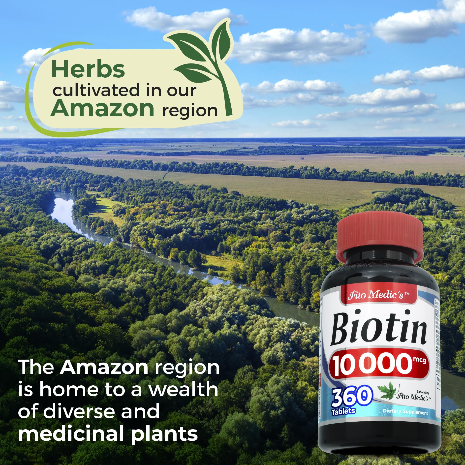 Biotin 10000mcg information label