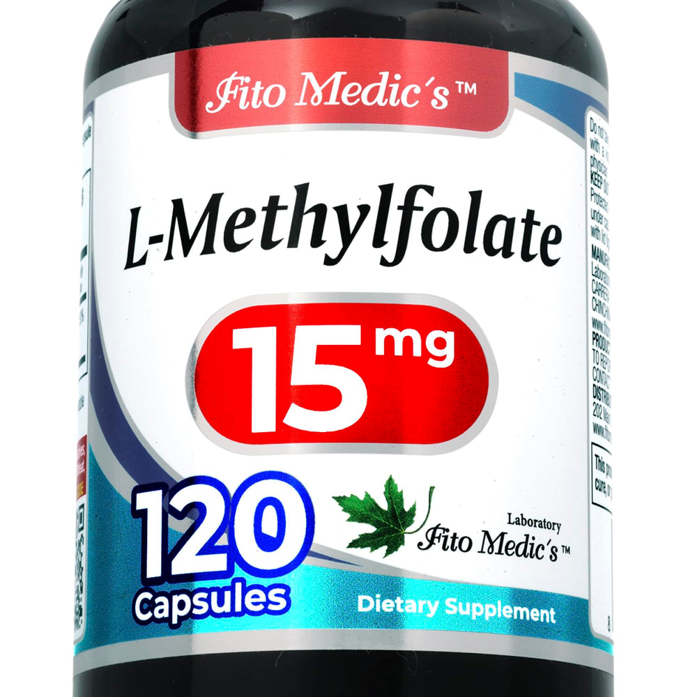 Bottle of FITO MEDIC'S Lab Methylfolate 120 capsules