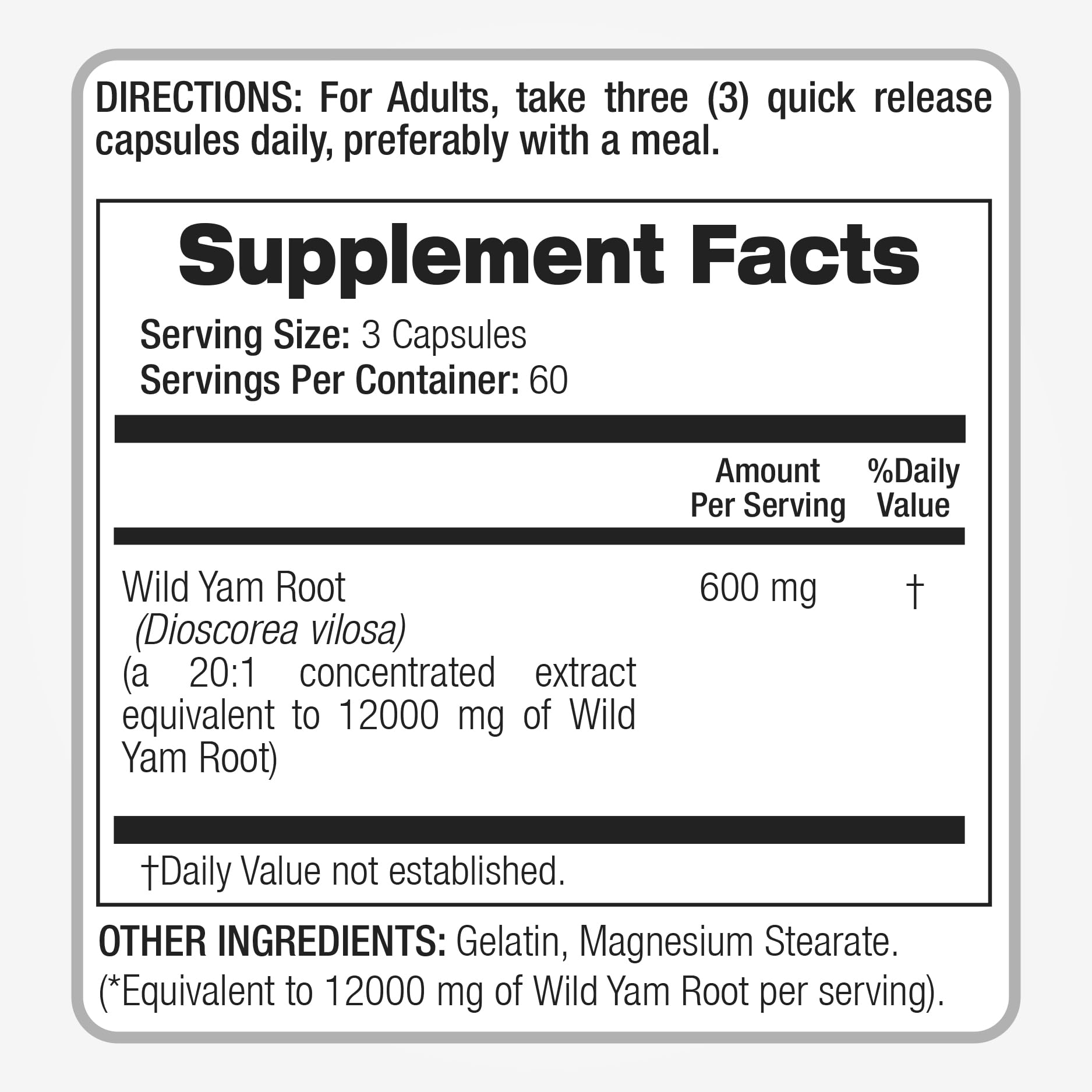 Wild yam root extract illustration