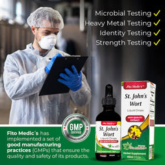 Label design of Fito Medic's St John's Wort tincture