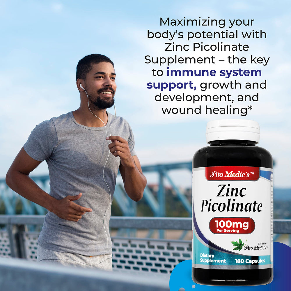 Fito Medic’s Zinc Picolinate 100mg immune support label