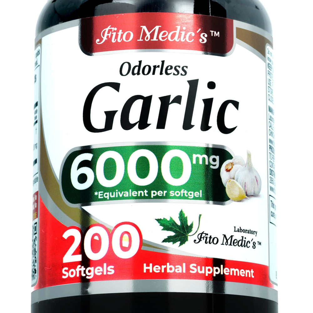 FITO MEDIC'S Lab Garlic Odorless Softgel bottle - 200 count