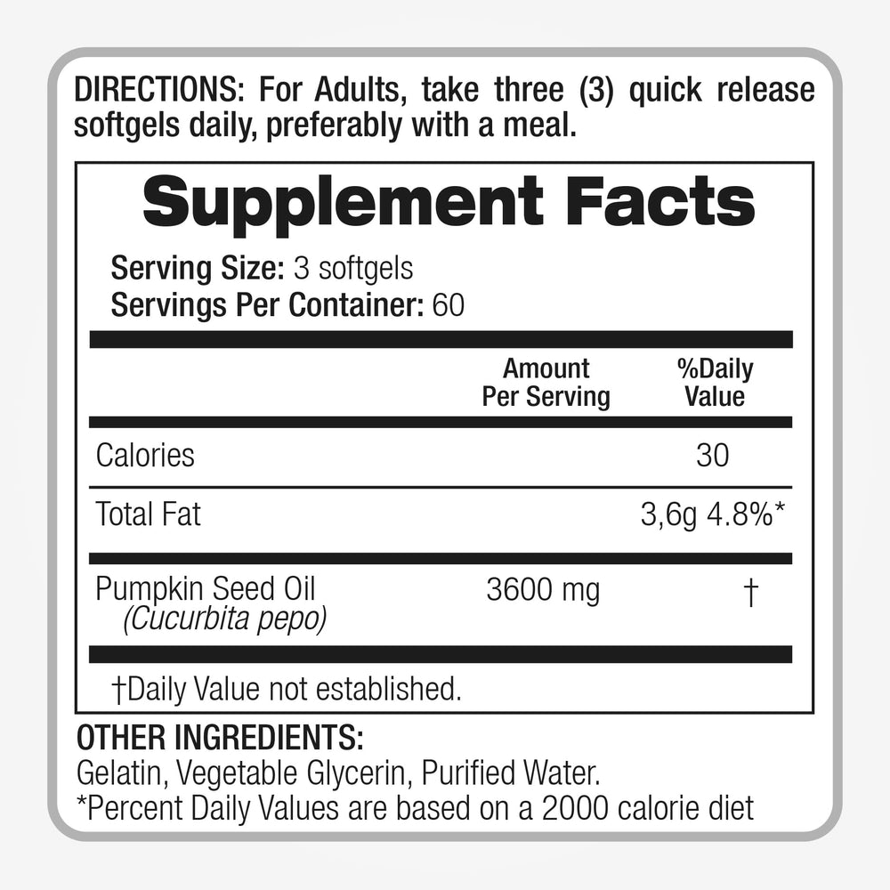 180 softgels bottle with packaging and label