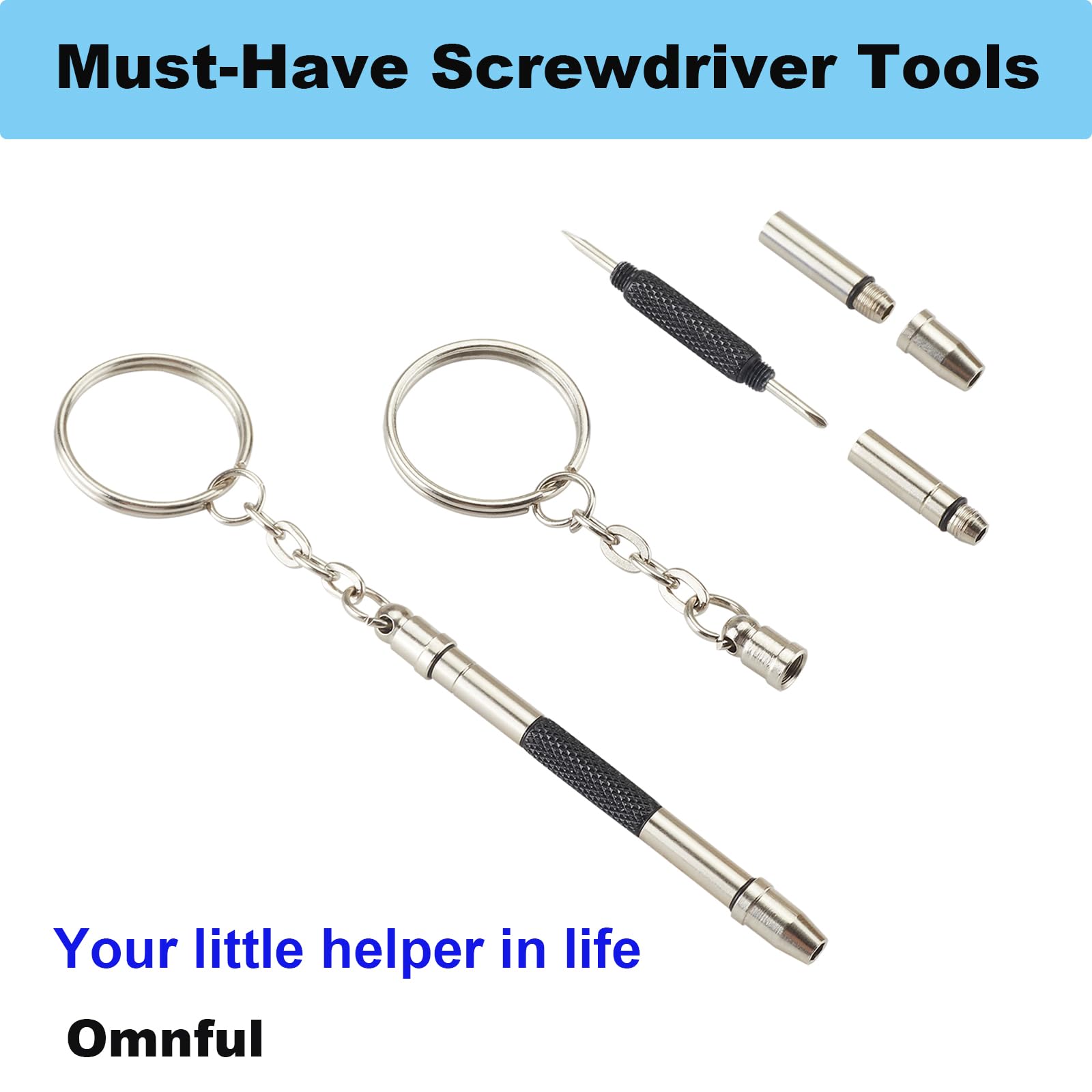 Five color options for the mini screwdriver set