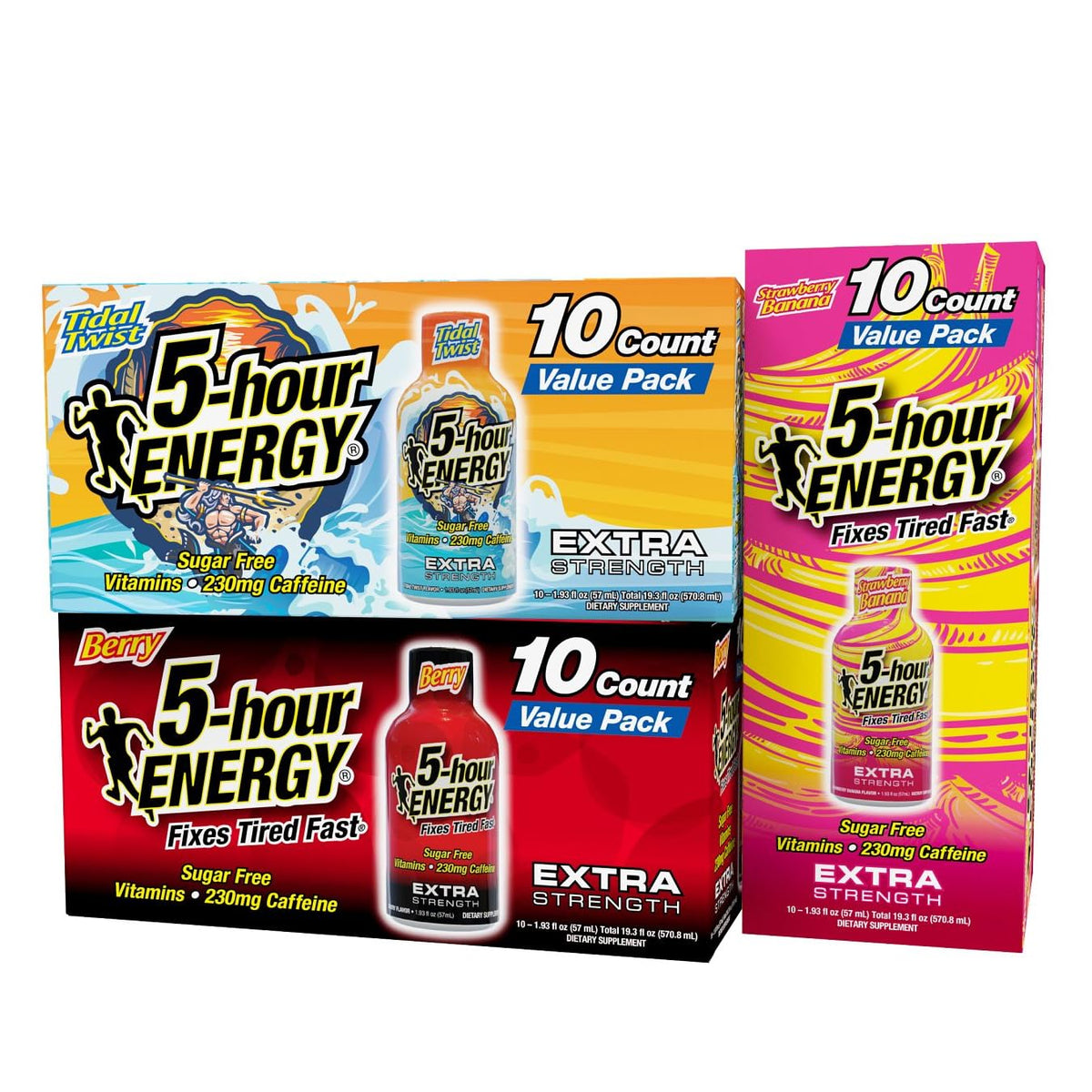 Five-hour ENERGY Extra Strength Berry shot for quick alertness on the go.