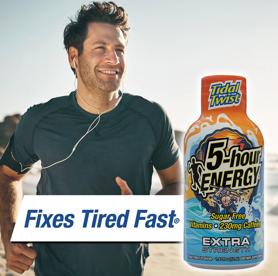 Five-hour ENERGY Extra Strength Strawberry Banana shot delivers fast energy on demand.