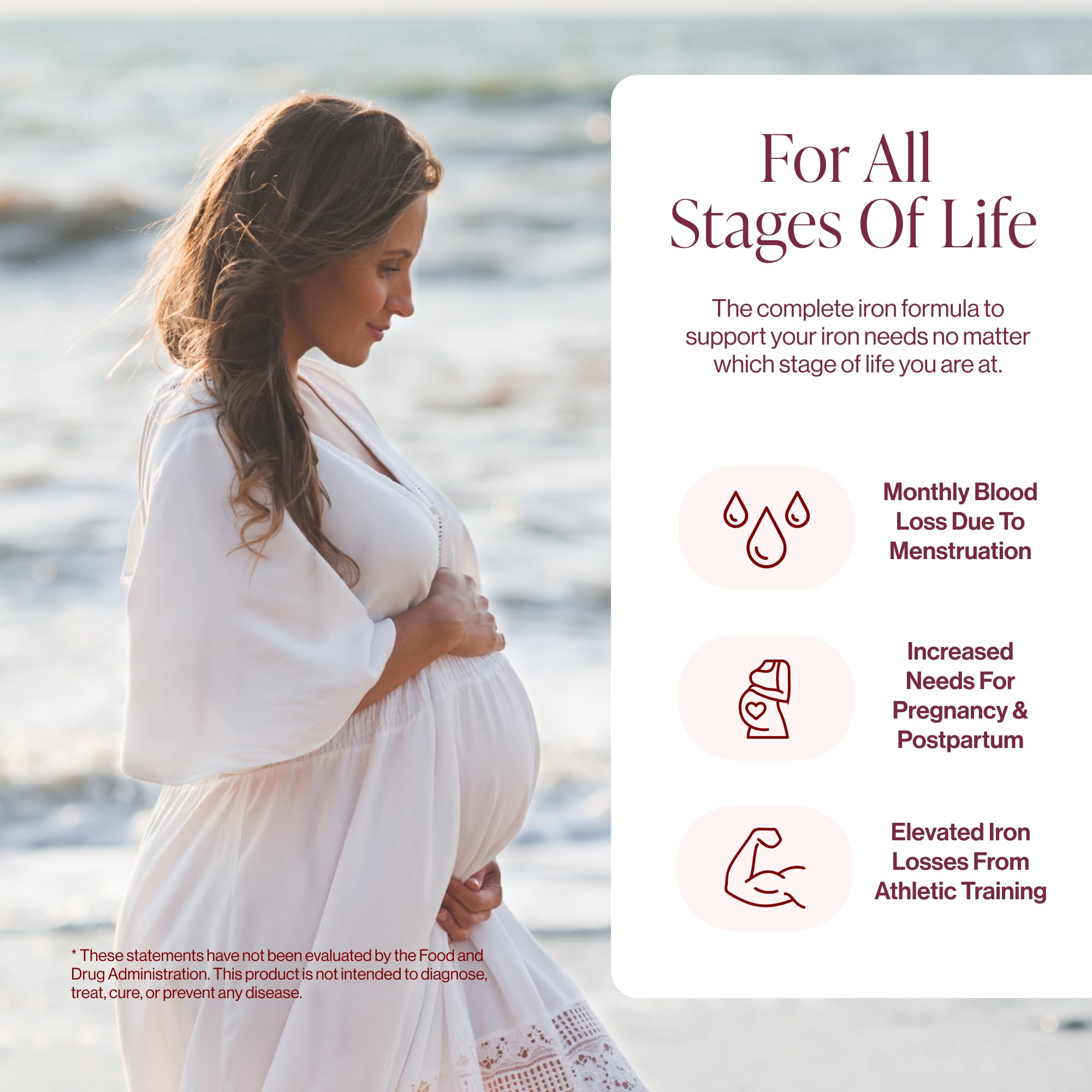 Five-MTHF folate with vitamins for iron support
