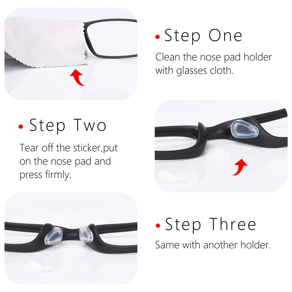 Packaging showing five pairs of nasal pads