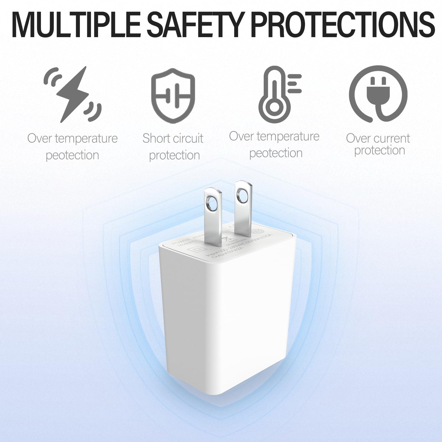 5V 2A white USB wall adapter