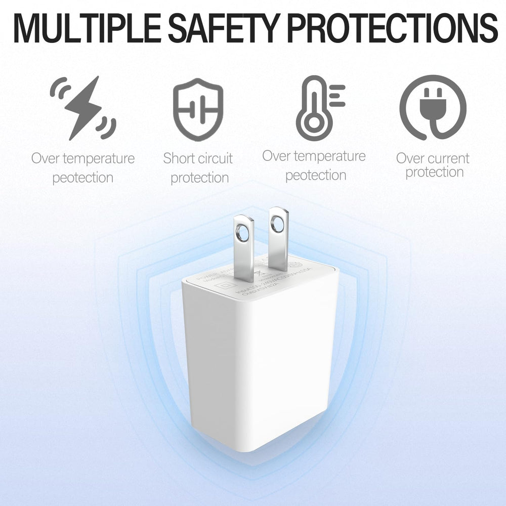 5V 2A white USB wall adapter