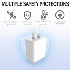 5V 2A white USB wall adapter