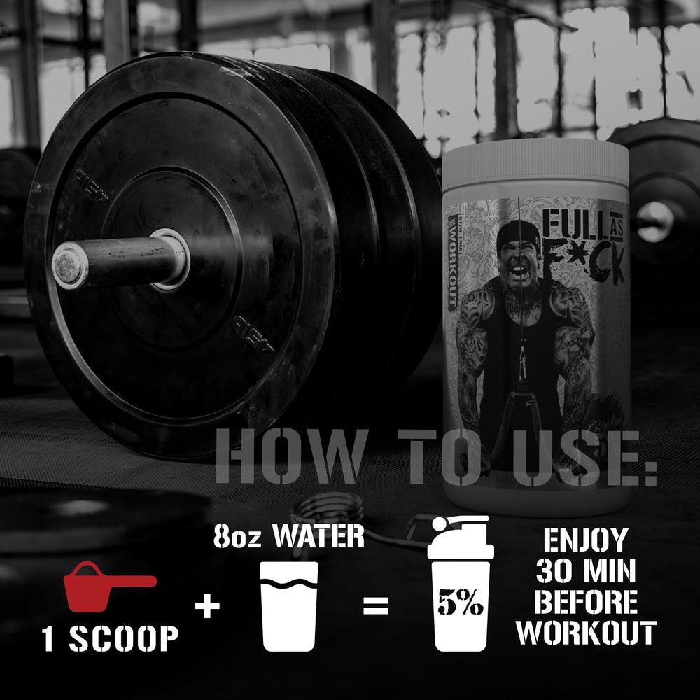 FivePercent Nutrition FullAF stir glass shows easy mixing