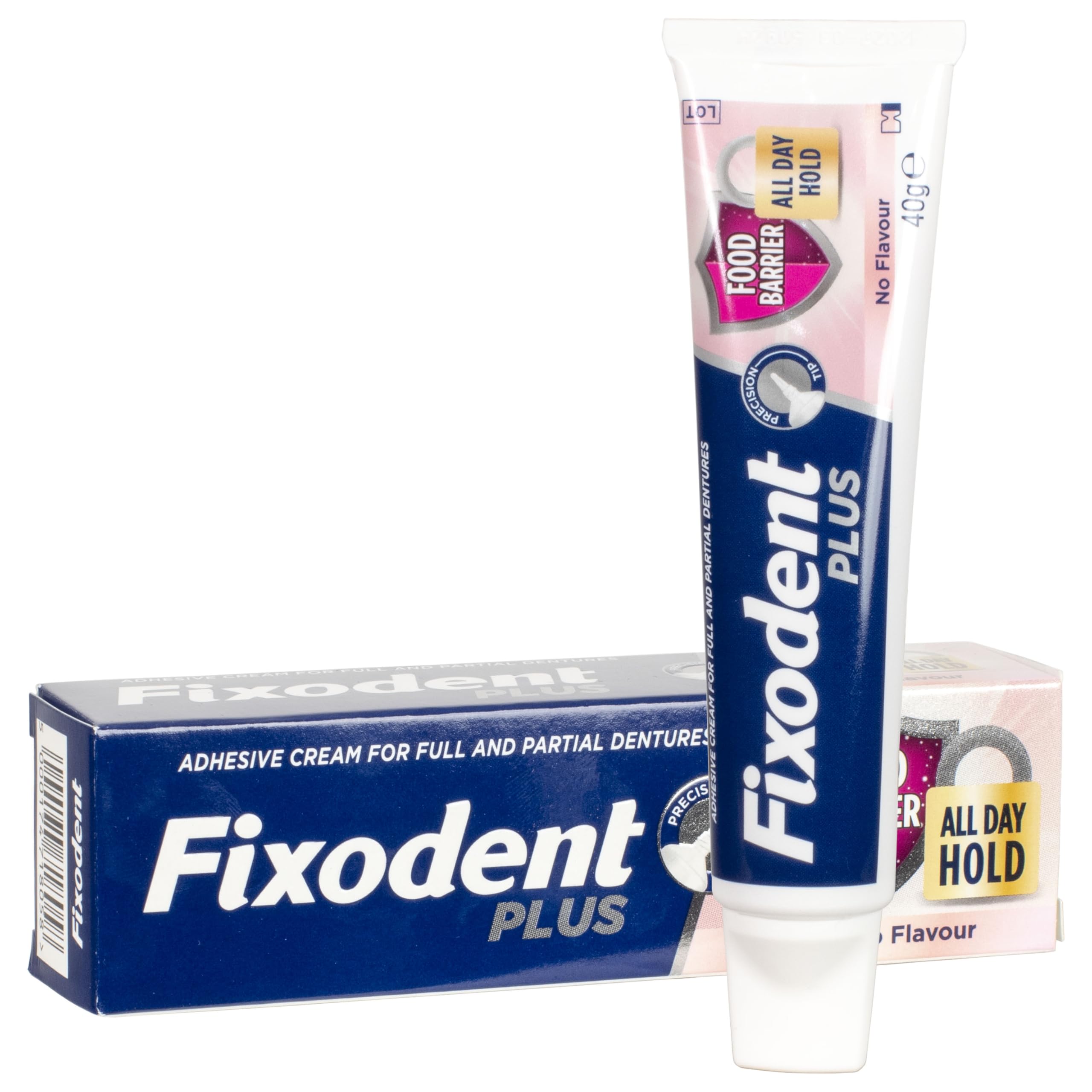 Fixodent Denture Adhesive Cream Food Seal tube