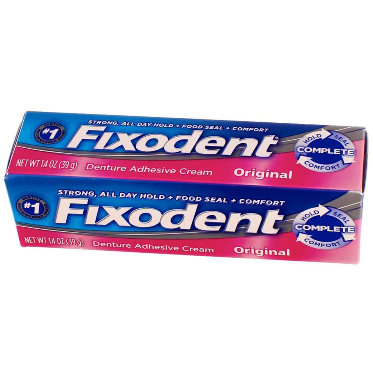 Fixodent Original denture adhesive six-pack display