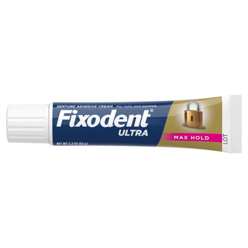 Applying Fixodent Ultra Max Hold for a secure denture fit