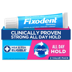 Fixodent Complete Original Denture Adhesive Cream 2.4 oz pack of 2 – image 1