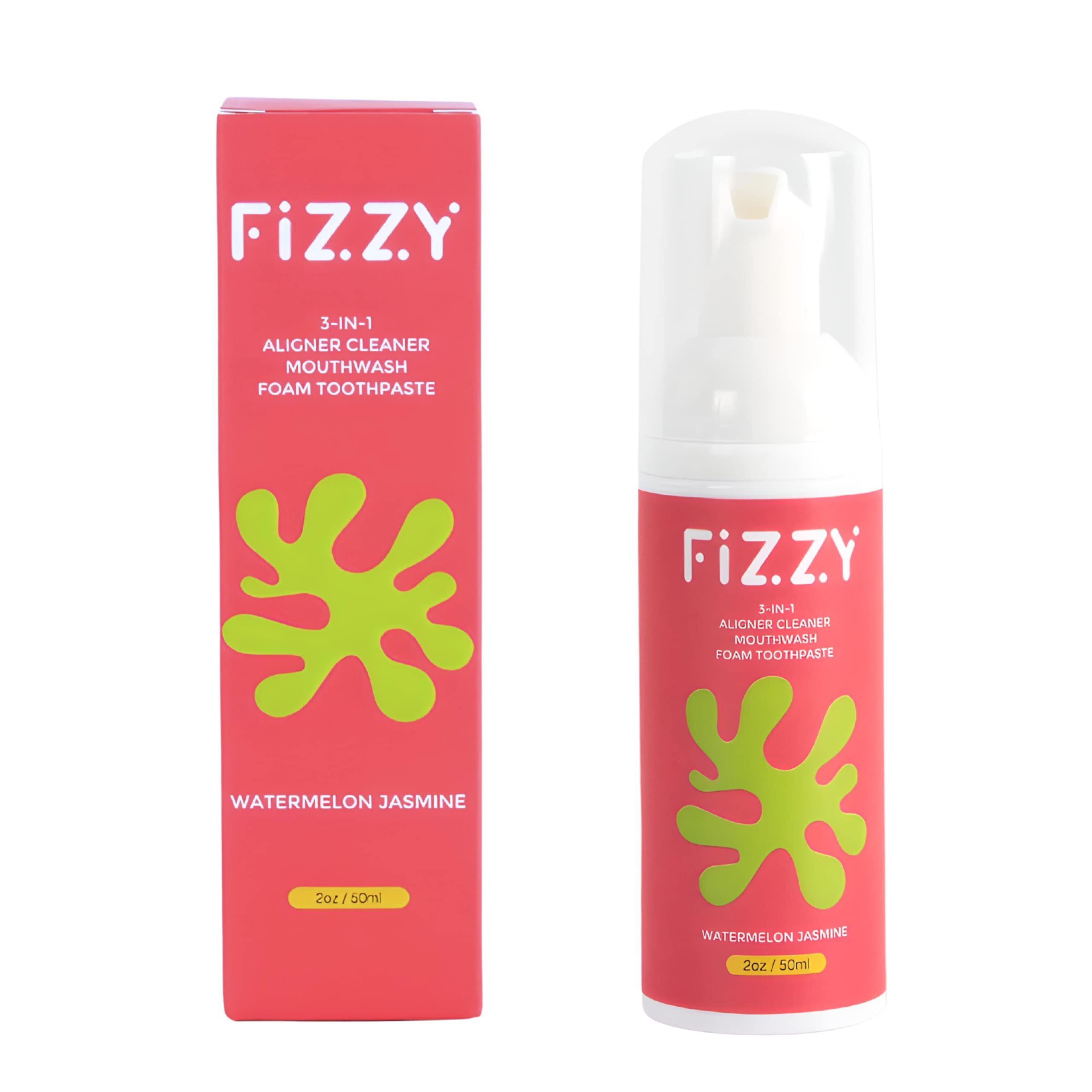 Bottle of Fizzy 3-in-1 Foam Cleaner with Watermelon Jasmine label