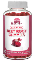 Flamingo Sugar Free Beet Root Gummies bottle and 90 gummies