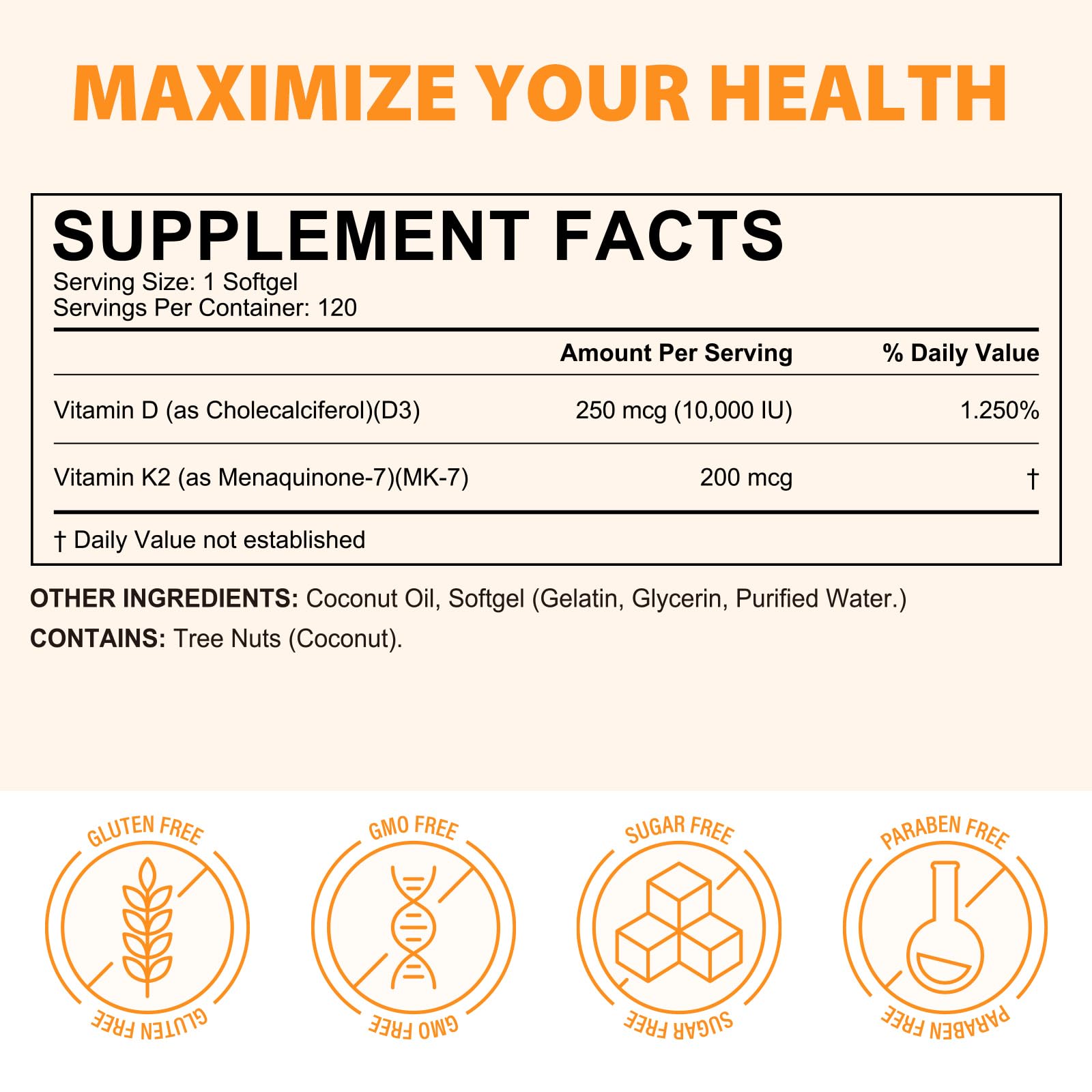 Softgels with coconut oil illustration