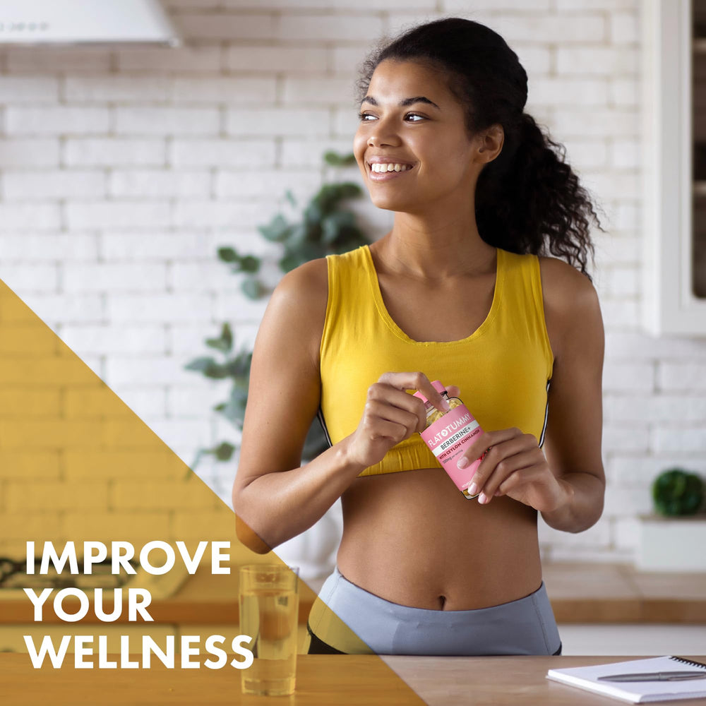 Flat Tummy Berberine packaging and label