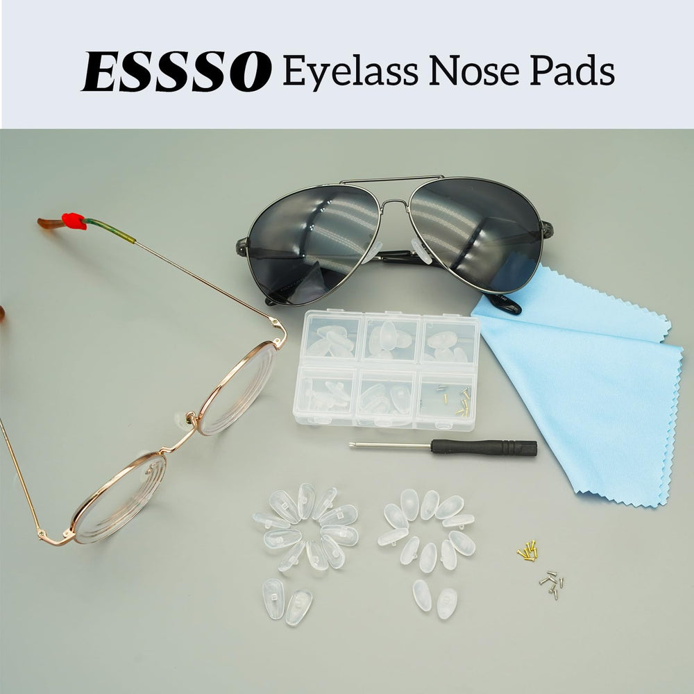 Flat lay of the complete nose pad replacement kit