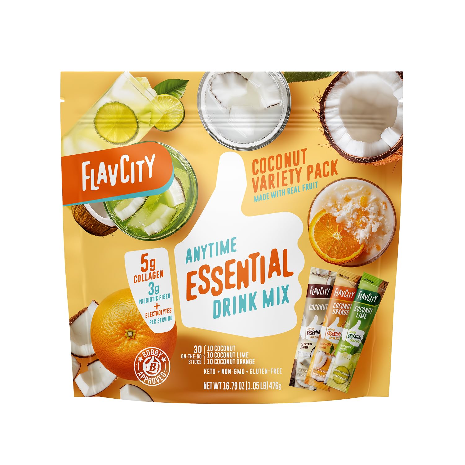 FlavCity Anytime Coconut Variety Pack box front