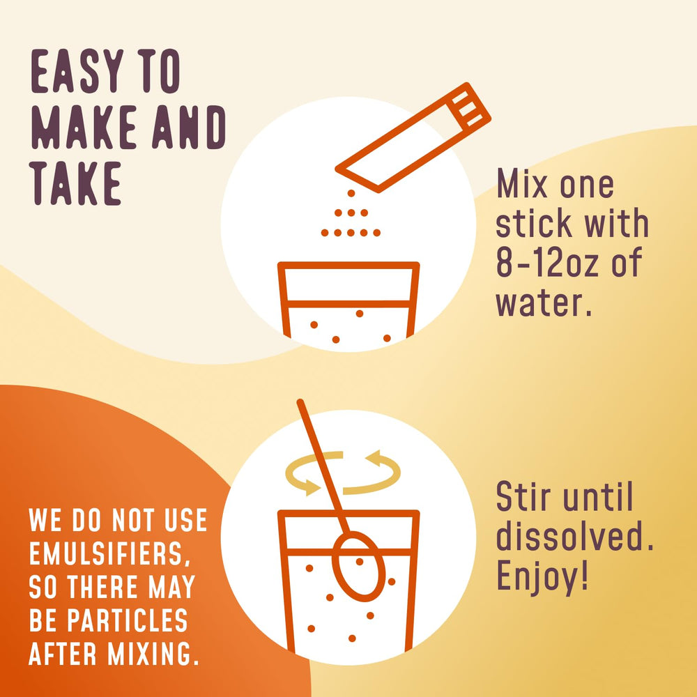 Close-up of Coconut Orange flavor powder stick