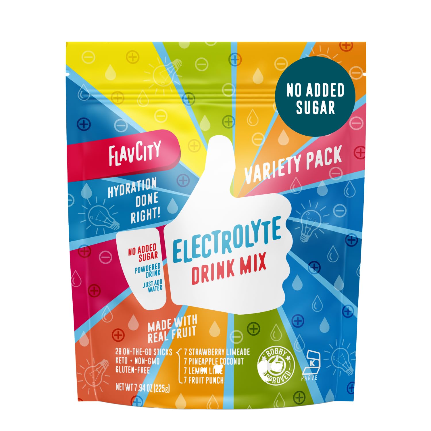 FlavCity Electrolytes Powder Packets - Lemon Lime flavor