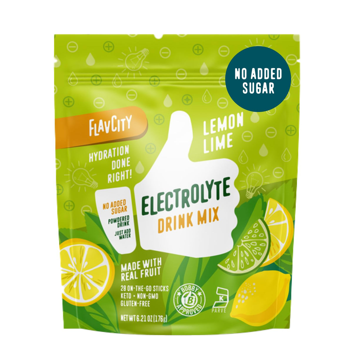 FlavCity Lemon Lime Electrolytes packets with box