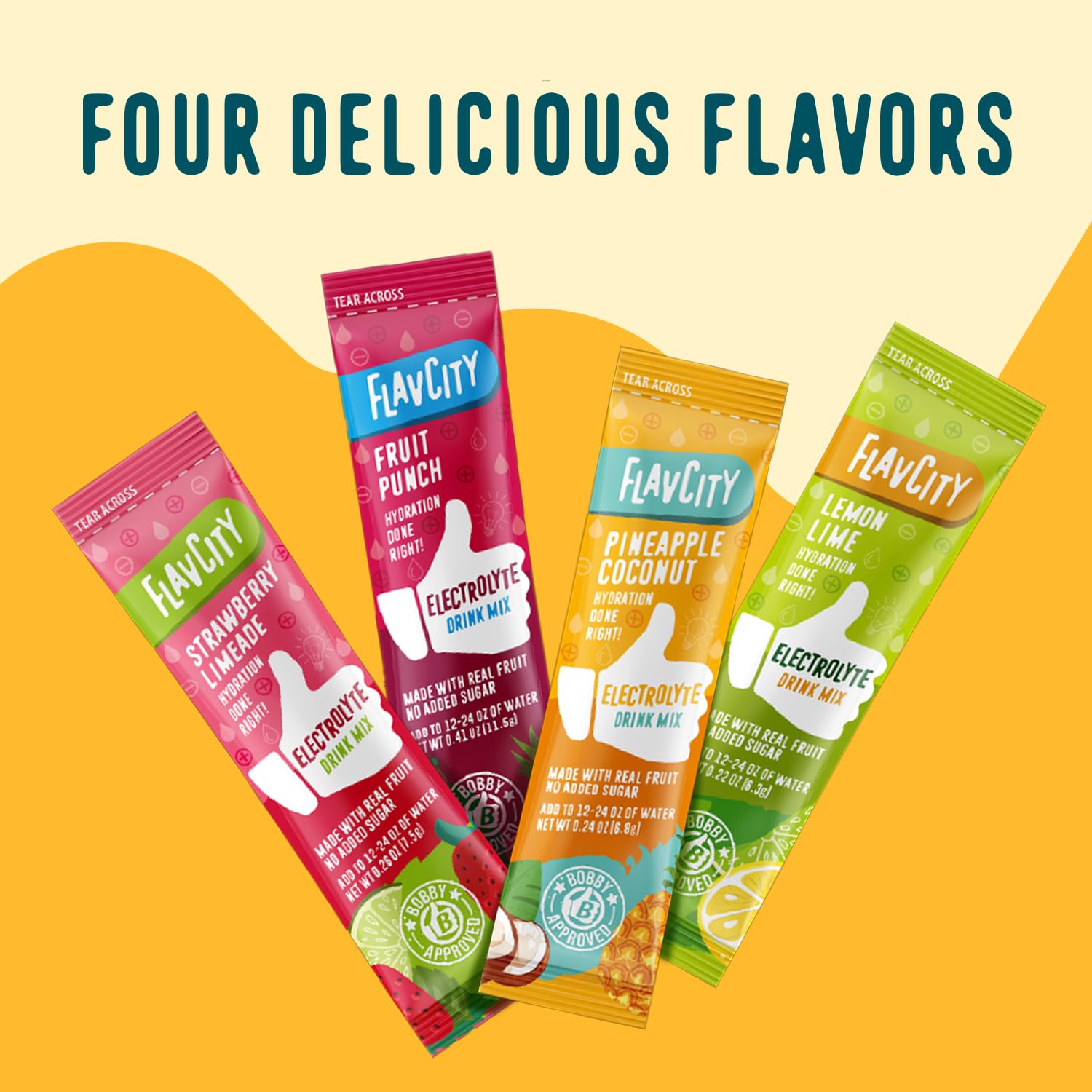 Hydration on the go - mix with 12-24 oz water