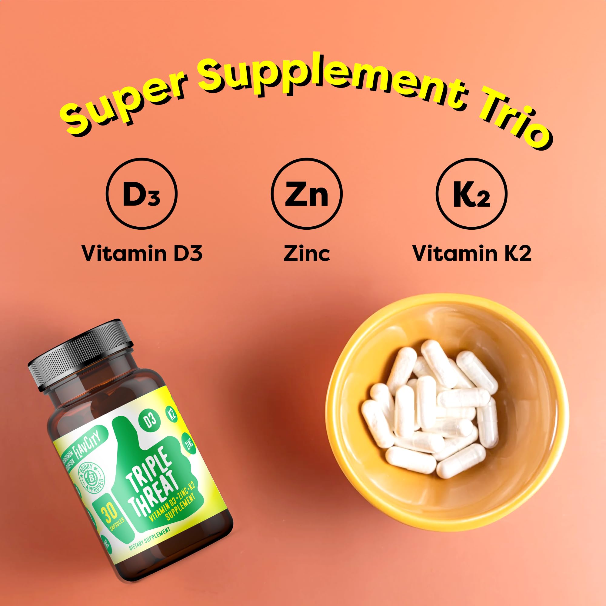 FlavCity Triple Threat packaging design