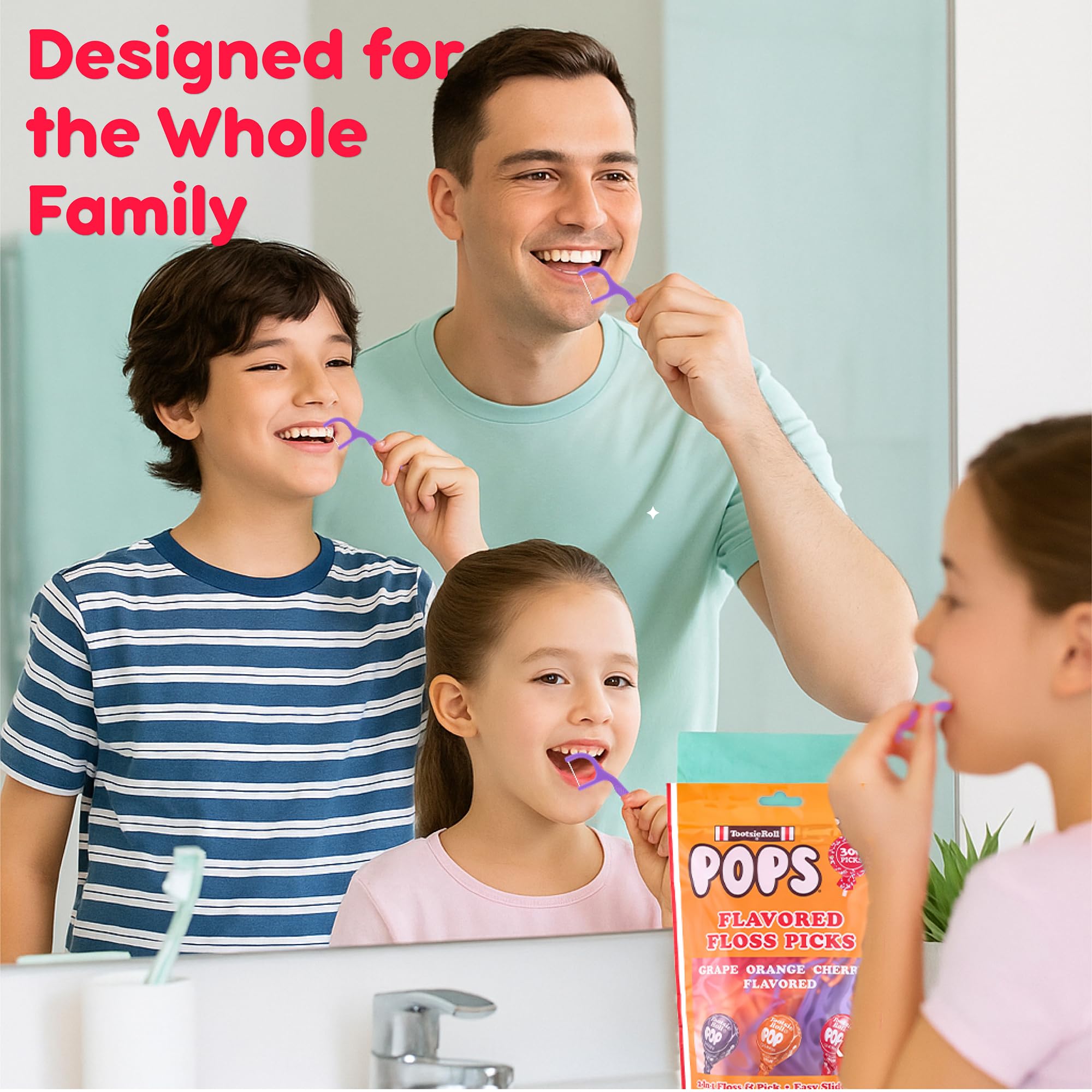 Durable double floss pick design