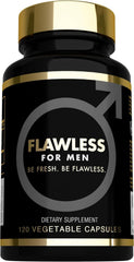 Flawless for Men fiber supplement bottle with 120 capsules
