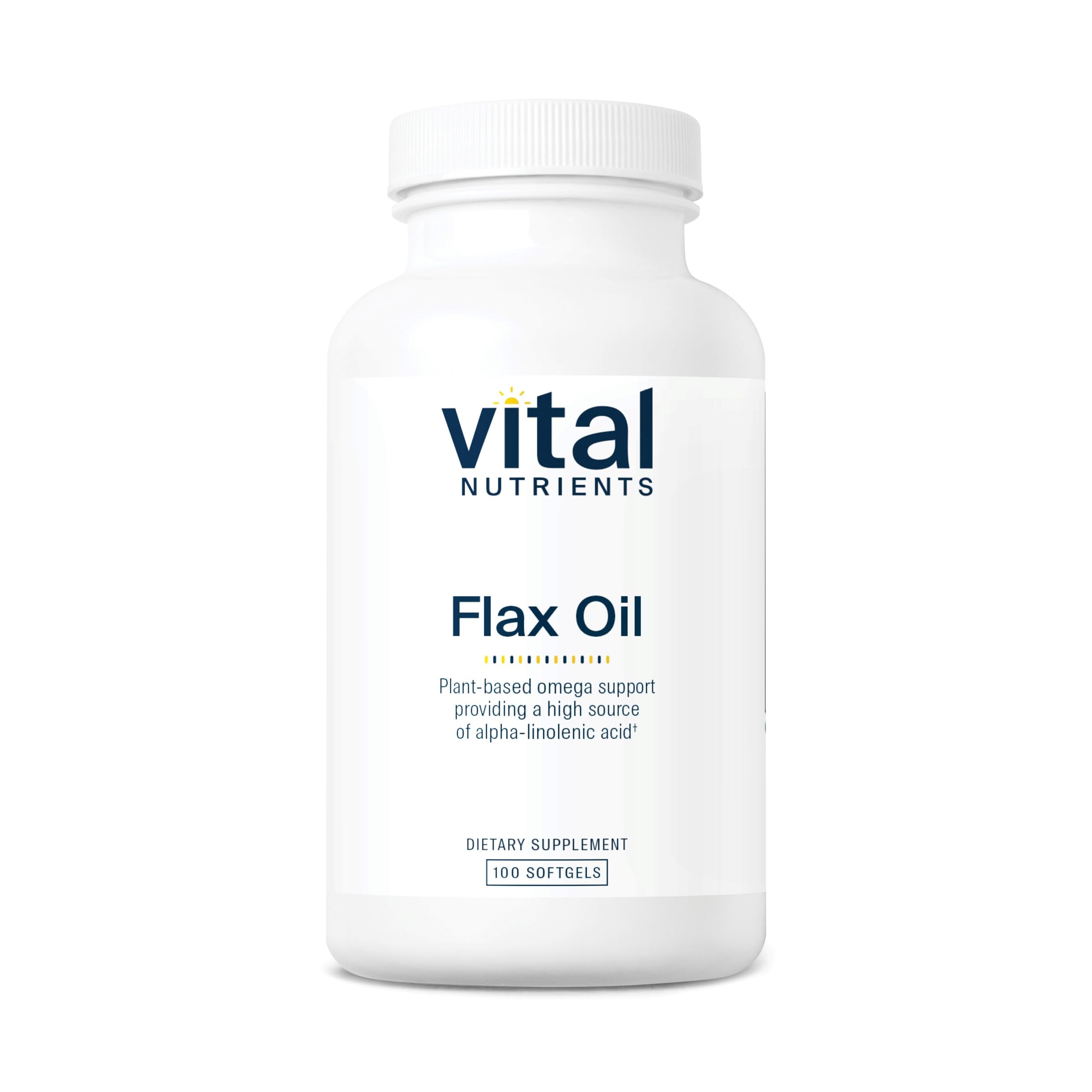 Vital Nutrients Flax Seed Oil 3000mg bottle - front view
