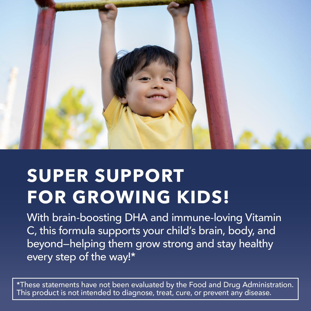 Flaxseed and algae derived omega-3-6-9 and DHA for kids