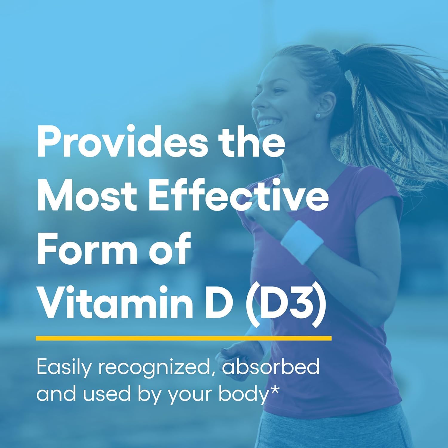 Vitamin D3 in flaxseed oil base for absorption