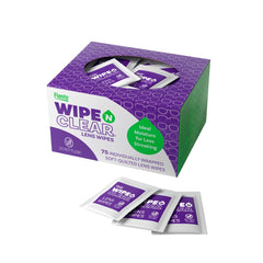 Flents Wipe 'N Clear Biodegradable Lens Wipes box (225 wipes)